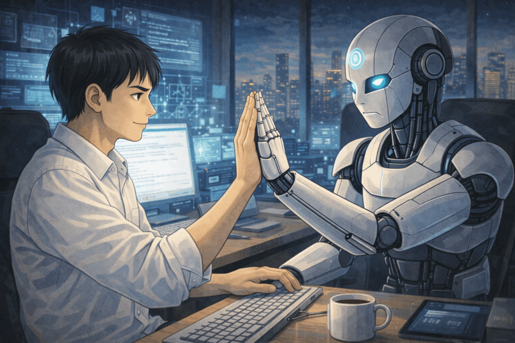 人間とロボット