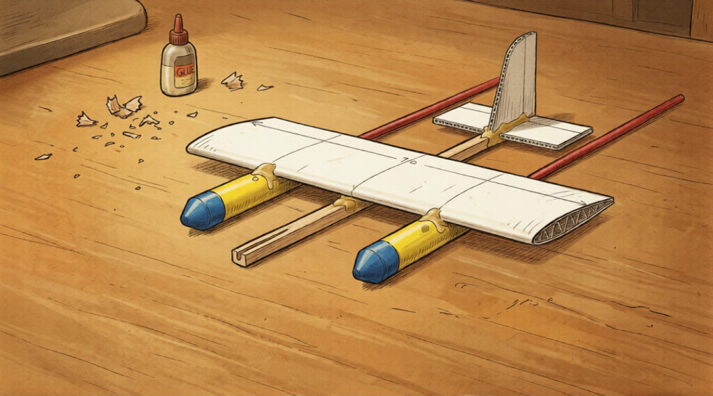 ロケット花火飛行機